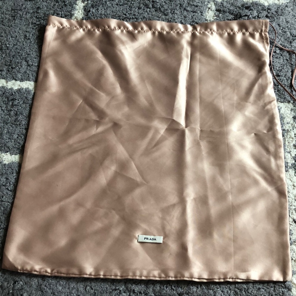 NEW Prada silk satin dust bag 14.5*13.5”